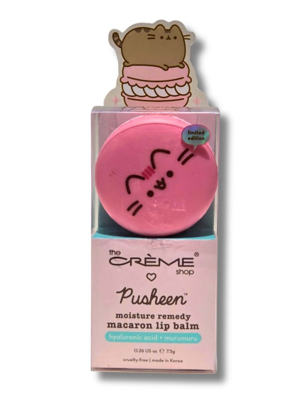$7 When Bundled with $8 - The Crème Shop x Pusheen Macaron Lip Balm